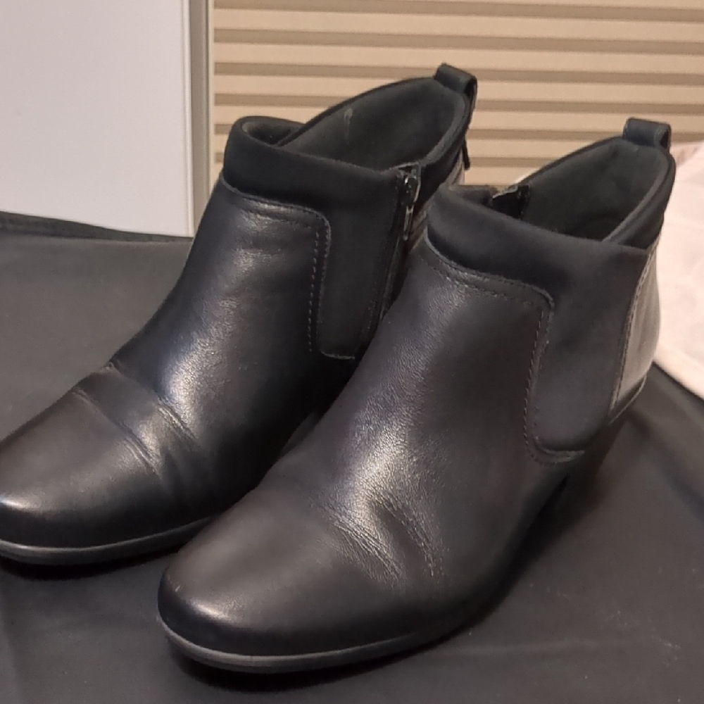 Sleek Black Ankle Booties from Clarks